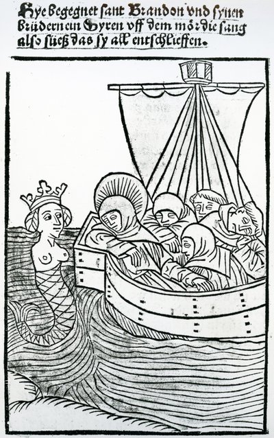 St. Brendan and the Siren, illustration from 